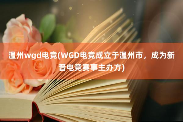 温州wgd电竞(WGD电竞成立于温州市，成为新晋电竞赛事主办方)