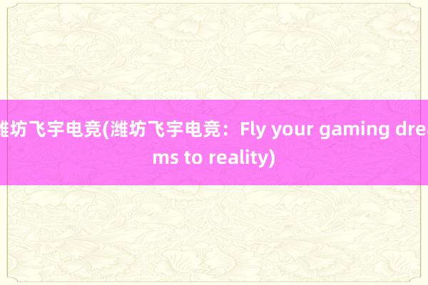 潍坊飞宇电竞(潍坊飞宇电竞：Fly your gaming dreams to reality)