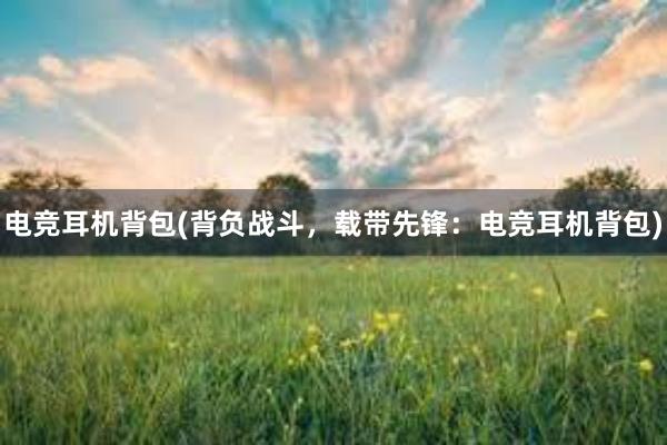 电竞耳机背包(背负战斗，载带先锋：电竞耳机背包)