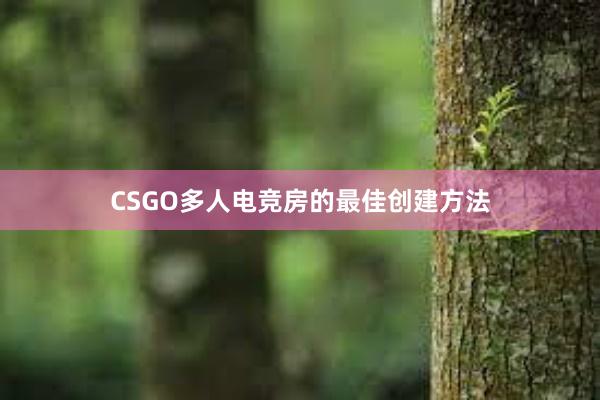 CSGO多人电竞房的最佳创建方法