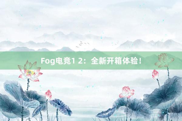 Fog电竞1 2：全新开箱体验！